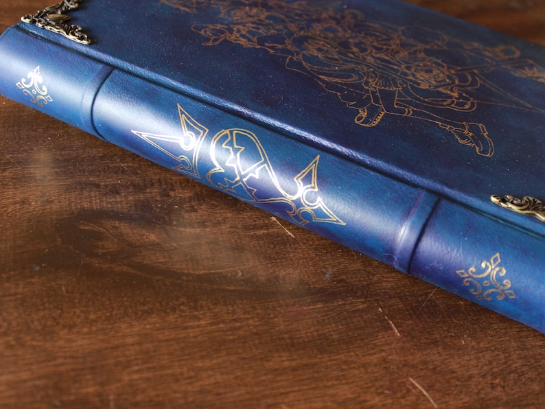 Kingdom Hearts Grimoire Leather Journal Large Size Book Etsy