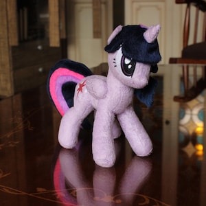 My little pony Twilight Sparkle plush, small pony, customized OC plushie, personalized stuffed animal, handmade commission, gifts for bf