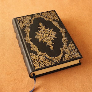 Blue Grimoire Leather journal, Handmade sketchbook, Spell book, Book of shadows, DND Notebook, Witch spell book, Handmade Birthday gift
