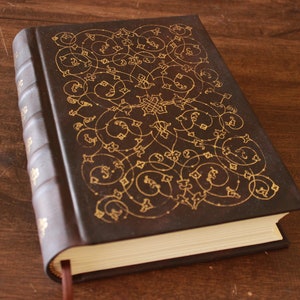 Grimoire Leather journal, Medieval art, dnd notebook,  Spell book, Brown book, Book of shadows, Handmade sketchbook, Practical magic