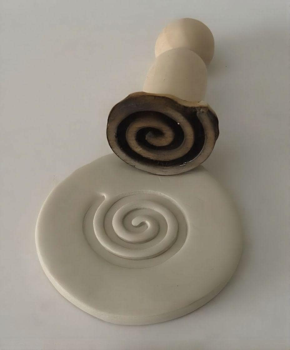 Set Di 4 Timbri In Legno Popolari – Forme Assortite E Spirale Per Stampa Su Tessuto, Carta, Ceramica, Tatuaggi Temporanei, Fai Da Te Creativo, Idea Regalo Royal Kraft