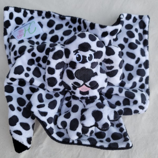 Dalmatian Lovie ~ Animal Lovie ~ Personalized Security Blanket ~ Personalized Baby Gift ~ Embroidered Lovie ~ Lovey ~ Woobie ~ Minky