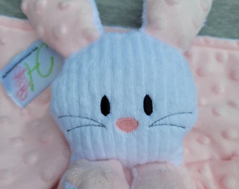 Hand-crafted Bunny Woobie - Minky Security Blanket
