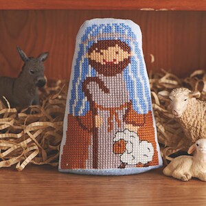 Christmas nativity scene Modern cross stitch pattern PDF instant download image 3