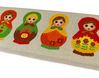 Matryoshka russian doll - Modern cross stitch pattern PDF instant download