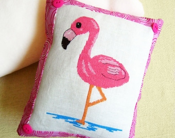 Flamingo bird - Modern cross stitch pattern PDF instant download