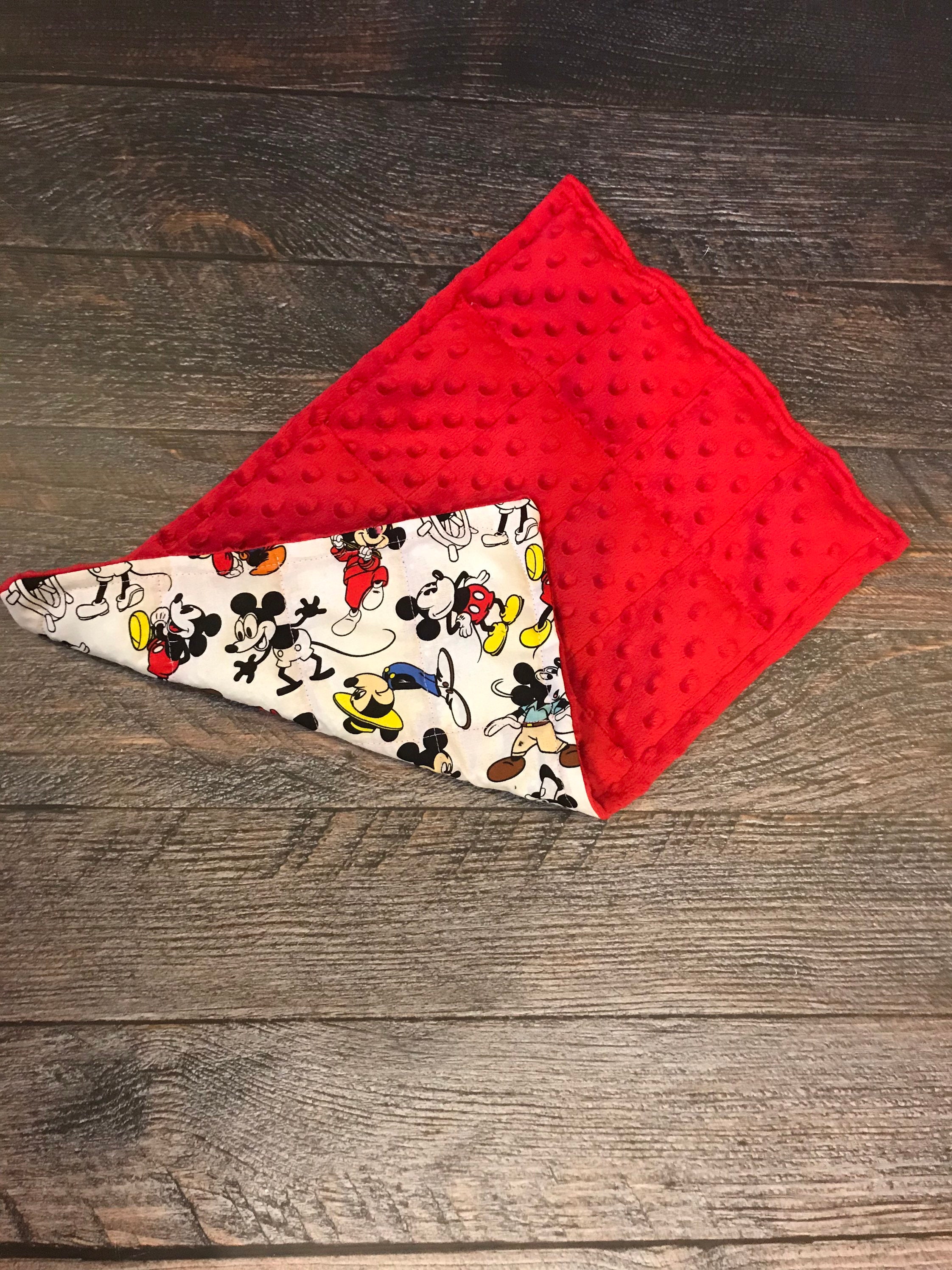 Mickey Mouse weighted blanket. Mickey Mouse weighted blanket Etsy