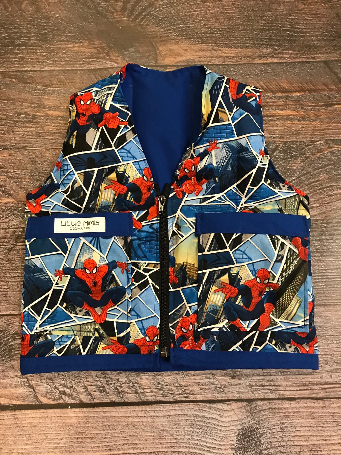 Weighted vest. spiderman vest. Cotton weighted vest Etsy