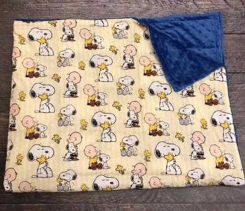 Weighted Blanket. Peanuts Weighted Blanket. Child Weighted Etsy