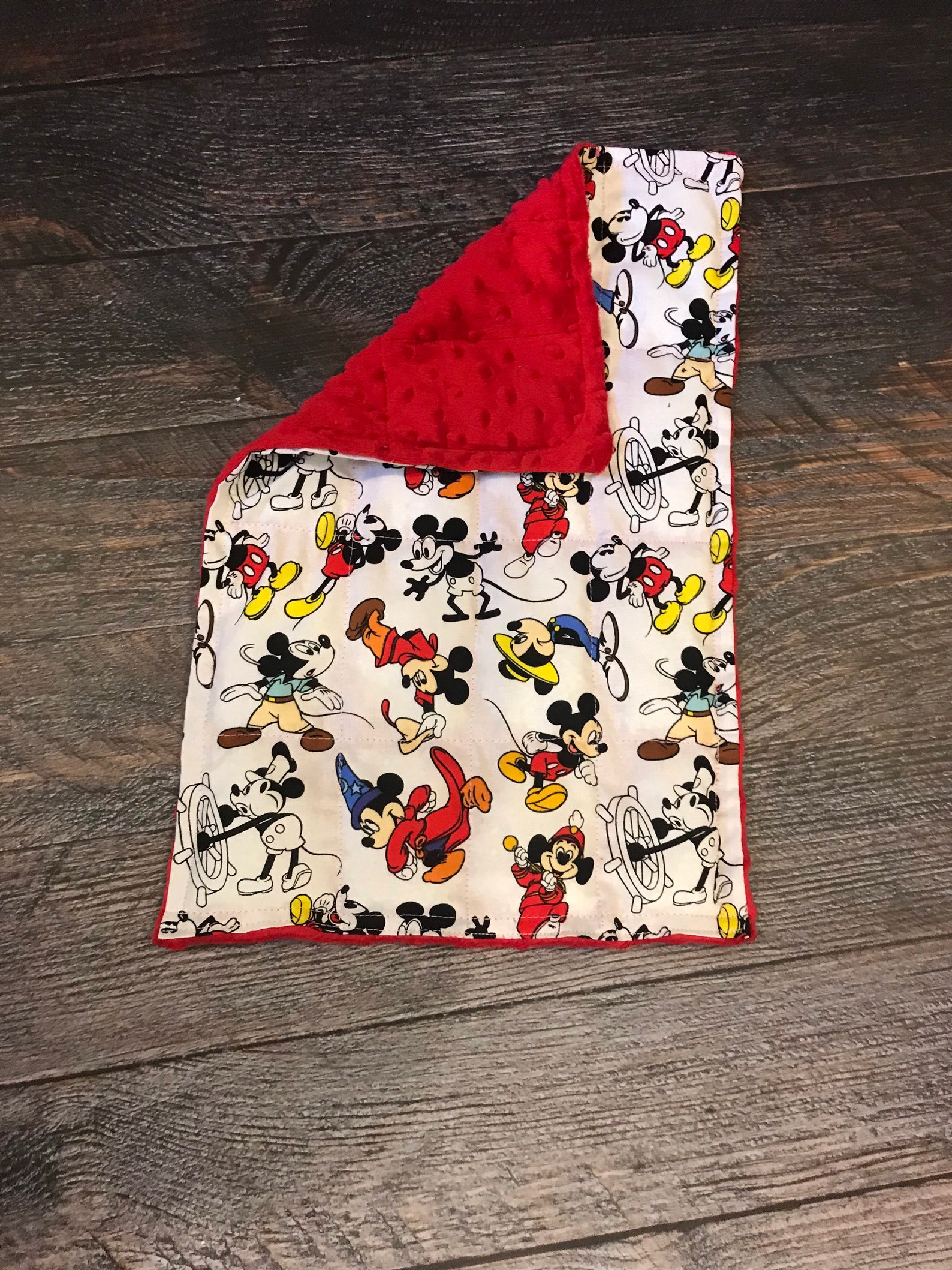 Mickey Mouse weighted blanket. Mickey Mouse weighted blanket Etsy