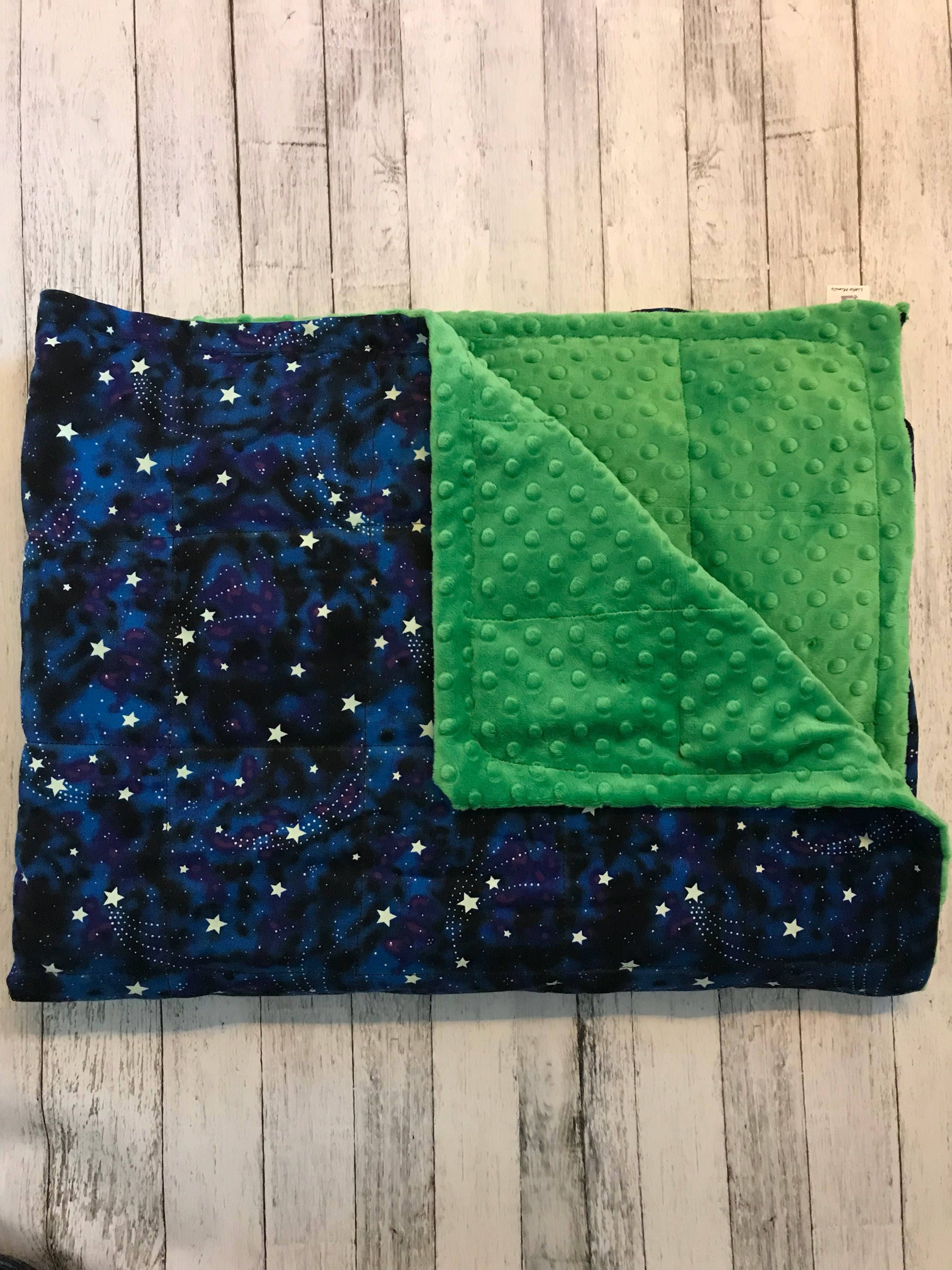Weighted blanket. Glow in the dark Full size weighted Etsy