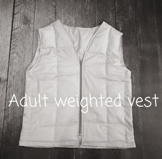 Adult Weighted Vest. solid cotton colors weighted vest. Etsy