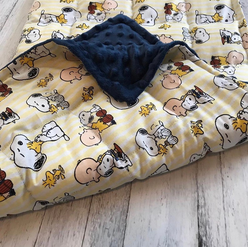 Weighted Blanket. Peanuts Weighted Blanket. Child Weighted Etsy