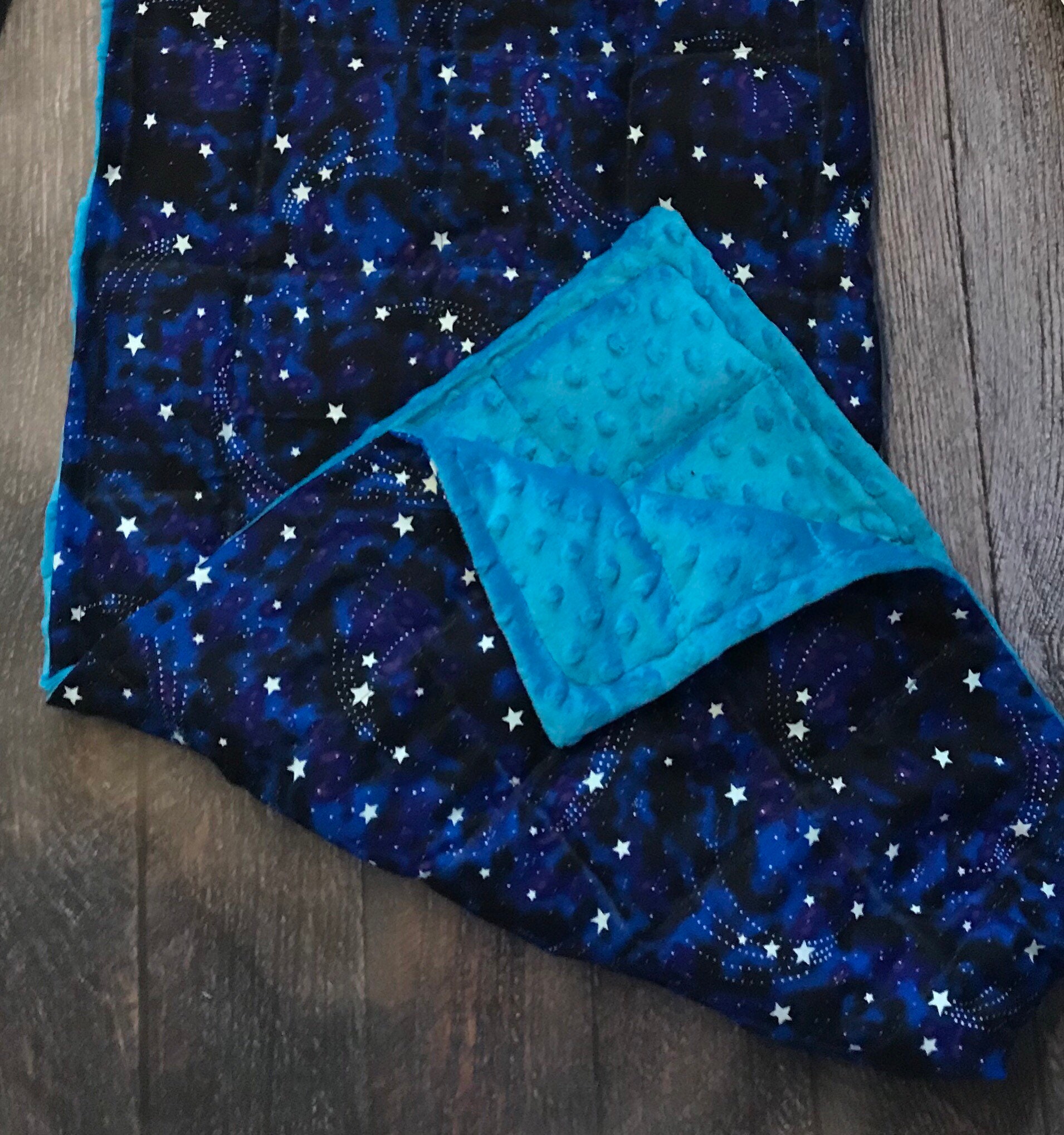 Weighted Blanket. Glow in the Dark Stars. Child/adult Weighted Etsy