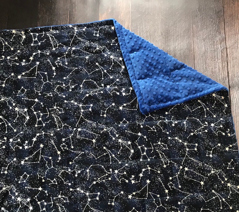 Adult Weighted Blanket. Glow in the Dark Constellations. Etsy