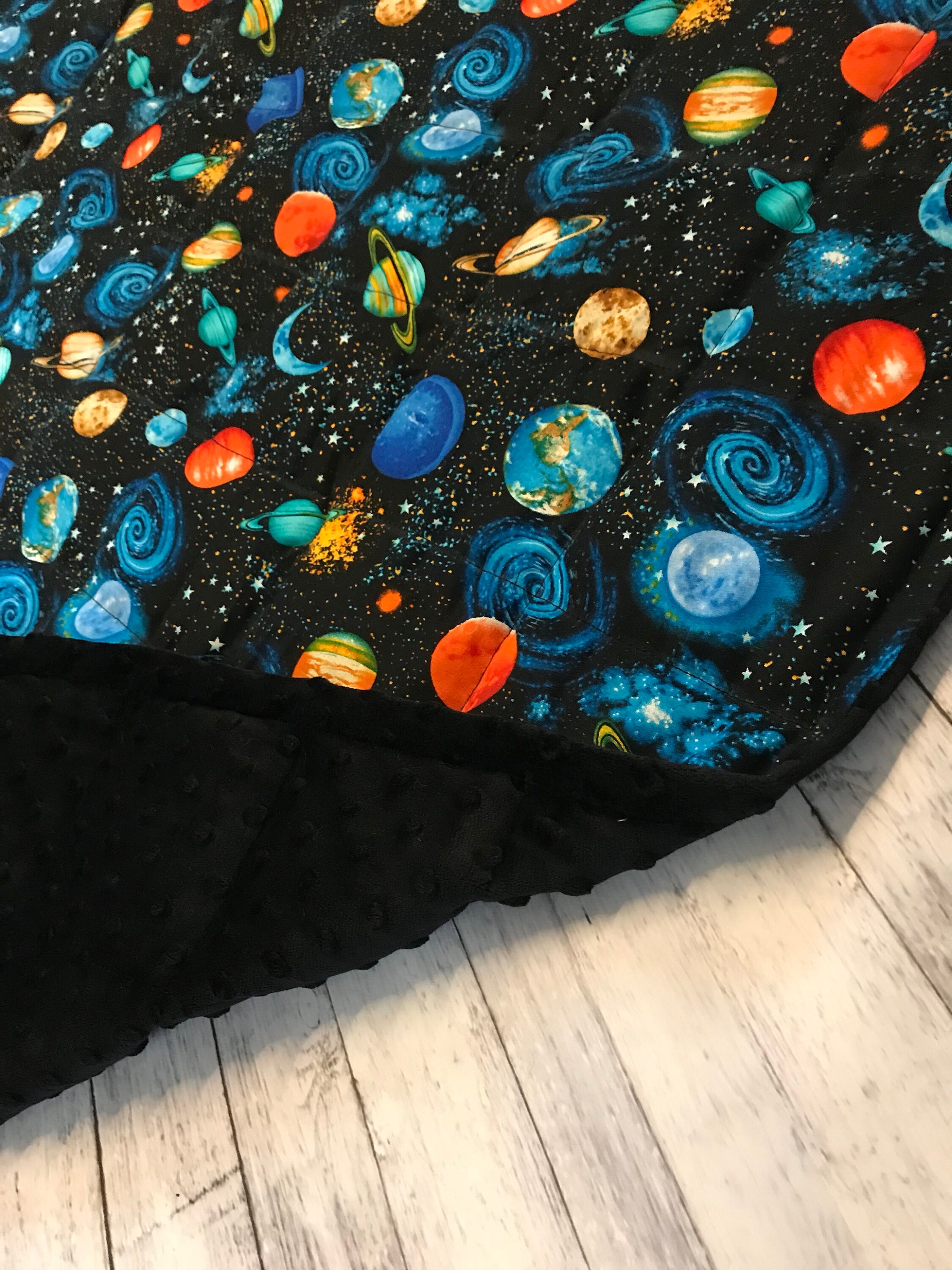 weighted blanket space child size tween size sensory Etsy