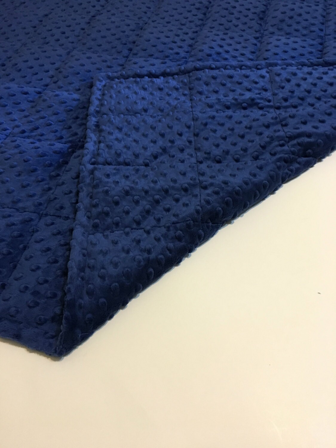Weighted blanket Minky Navy blue 35X40 & 40X60 adult size Etsy