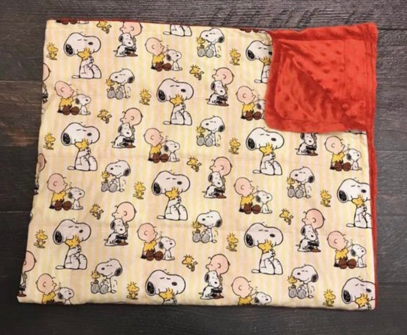 Weighted Blanket. Peanuts Weighted Blanket. Child Weighted Etsy