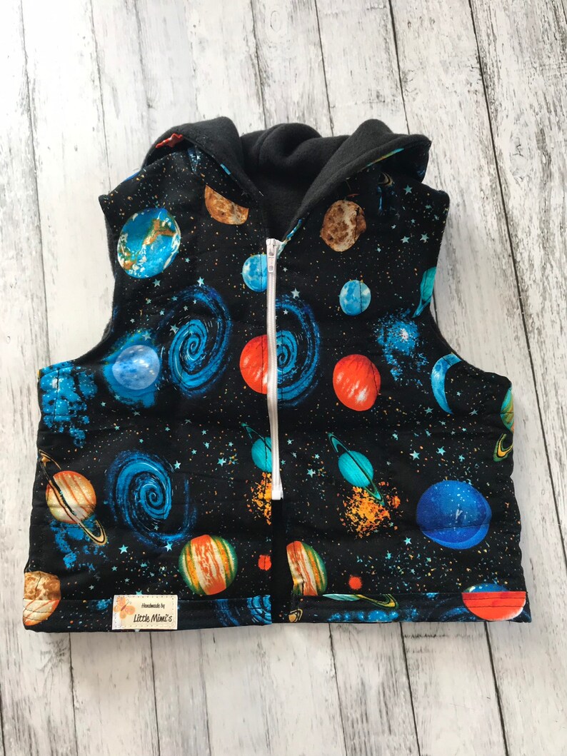 Weighted Vest. Space Galaxy With Hoodie Anxiety Fleece Etsy