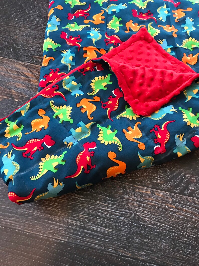 Weighted blanket . Dinosaur weighted blanket child/adult Etsy
