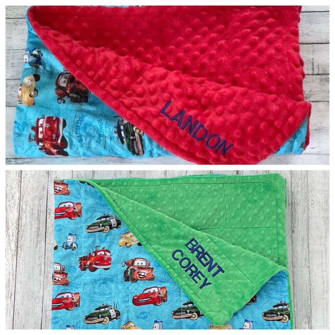 Cars Blanket With Minky Backing. Weighted Non Weighted. Etsy