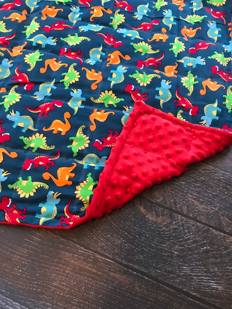 Weighted blanket . Dinosaur weighted blanket child/adult Etsy