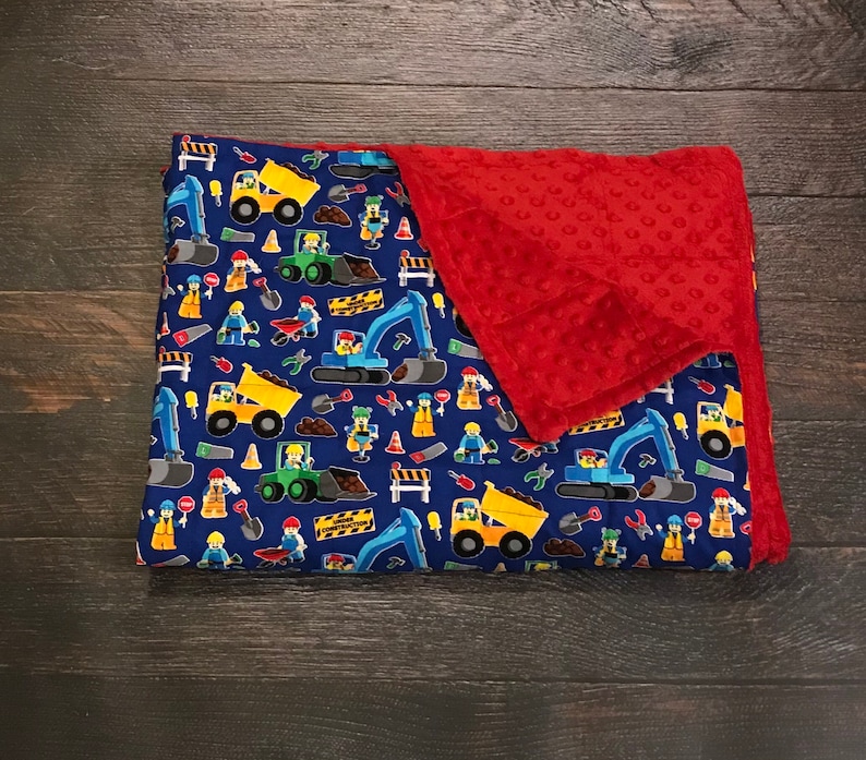 Weighted blanket construction. Truck blanket. child size Etsy