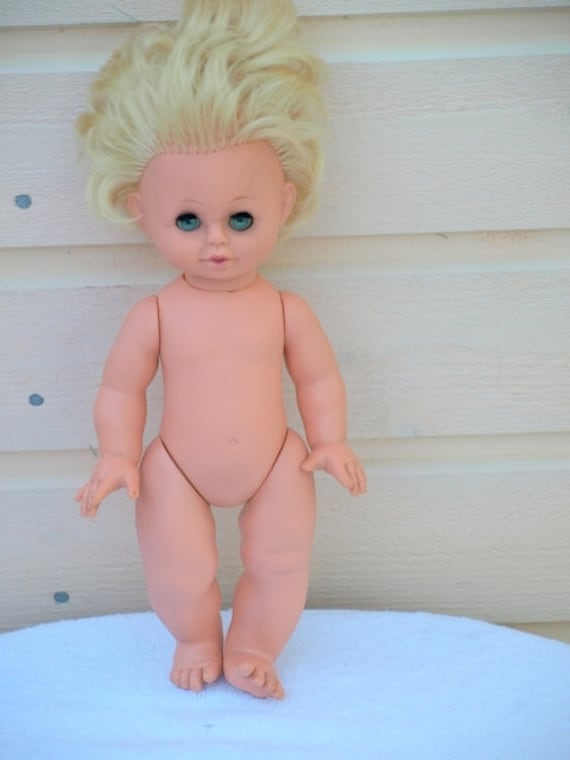Vintage Doll Soviet Era Ussr Cute Blond Hair Baby Doll Etsy