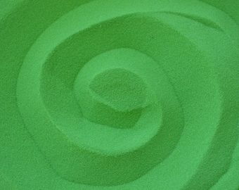 Lime Green Sand, Beach Decor, Craft Supply, Wedding Decor | 1/4 Cup