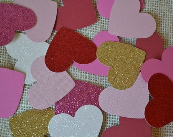 2" Hearts for Valentine's Day, Parties, Confetti | 25 Pieces