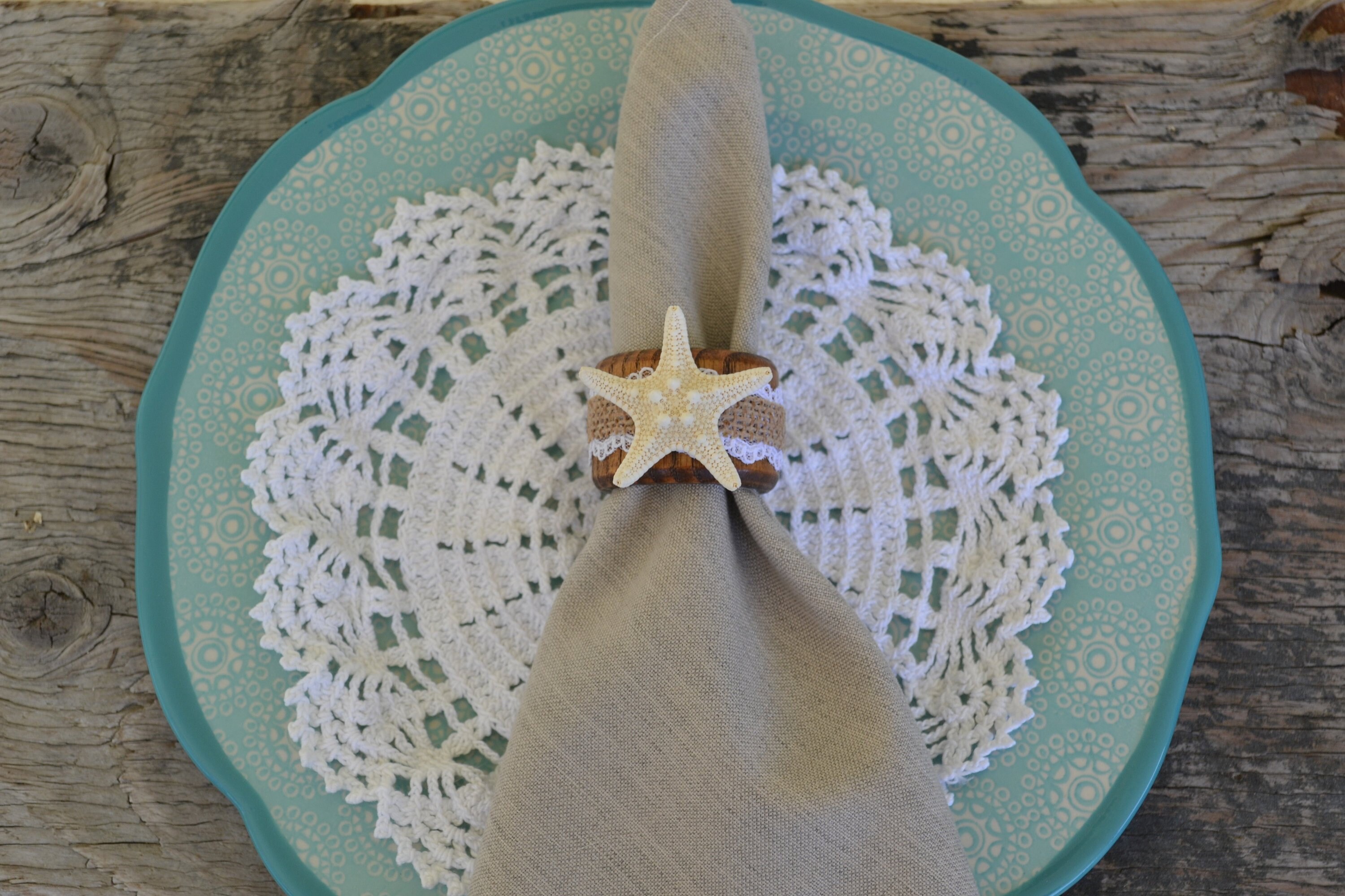 Starfish Napkin Rings 2 Diameter 6 Pieces Etsy Italia