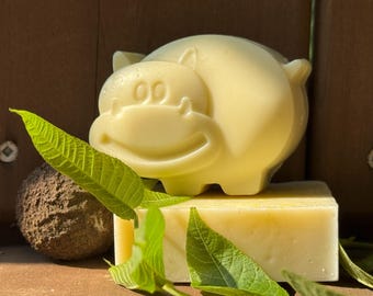 Unscented Baby Animal Soap • Natural Olive Oil, Coconut Oil Bath Bar (0+m)