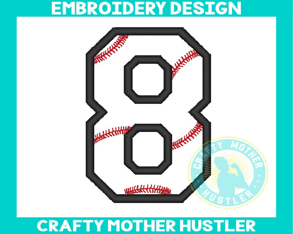 Baseball Numbers Applique Embroidery Design Bundle 2 Bonus Etsy