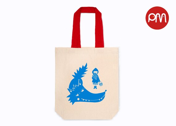 Shopper stampata a mano Shopper di Cotone Shopper con | Etsy Italia