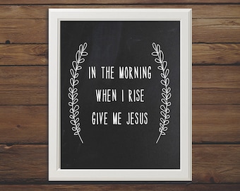 Descarga instantánea - Por la mañana cuando me levante Dame a Jesús - Tiza - 5x7