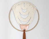 Sale! Macrame Wall Hanging "Energy Flow no.50" by HIMO ART, One of a kind Handcrafted Macrame/Rope art