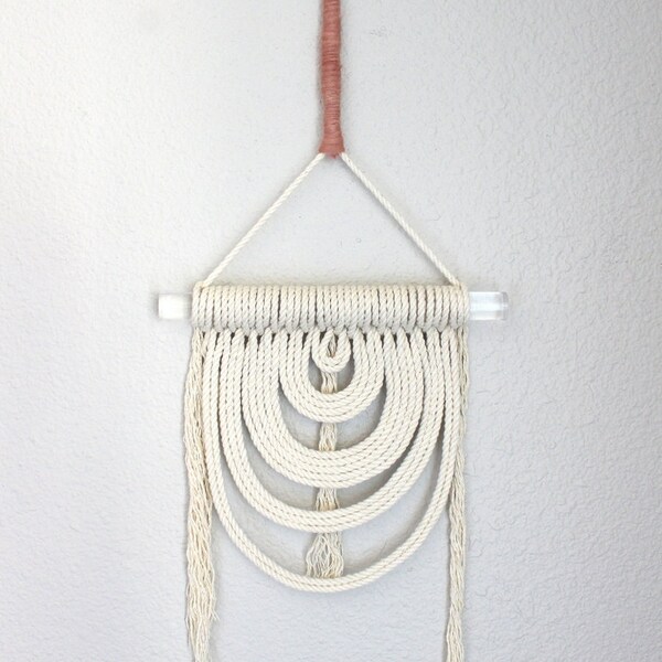 Macrame Wall Hanging "Energy Flow no.15" by HIMO ART, One of a kind Handcrafted Macrame/Rope art