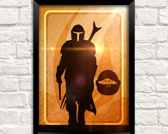 The Mandalorian and Grogu Print