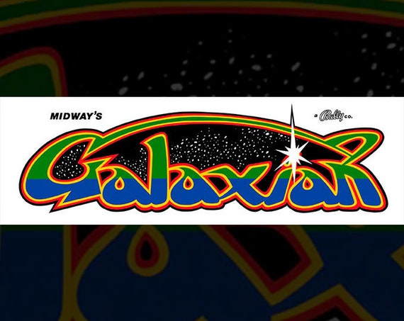 Galaxian Arcade Marquee Print Etsy