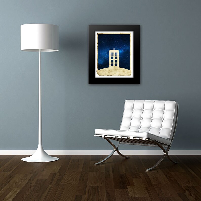 01-DRW Dr Who Tardis Minimalist Poster Print | Etsy