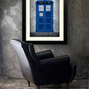 02-DRW Dr Who Tardis Minimalist Poster Print - Etsy
