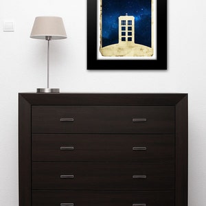 01-DRW Dr Who Tardis minimaliste affiche impression image 4