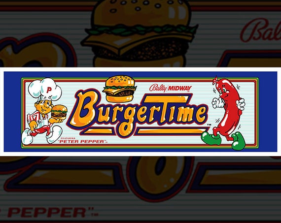 Burgertime Arcade Marquee Print Etsy