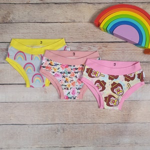 Weird and Wonderful Comfort Hipsters Rainbow Underwear Katie Abey