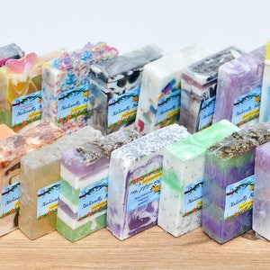 20 Soap Bars Soap Set Bulk Gift Soap Gift Set Soap Variety Pack Soap Pack Mix & Match Soap Wholesale Soap Bars Bulk Soap Bars Bundle image 1