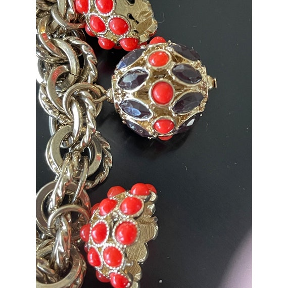 Ann Taylor Vintage Bold Pendants Autumn Toned Necklace Statement View 5