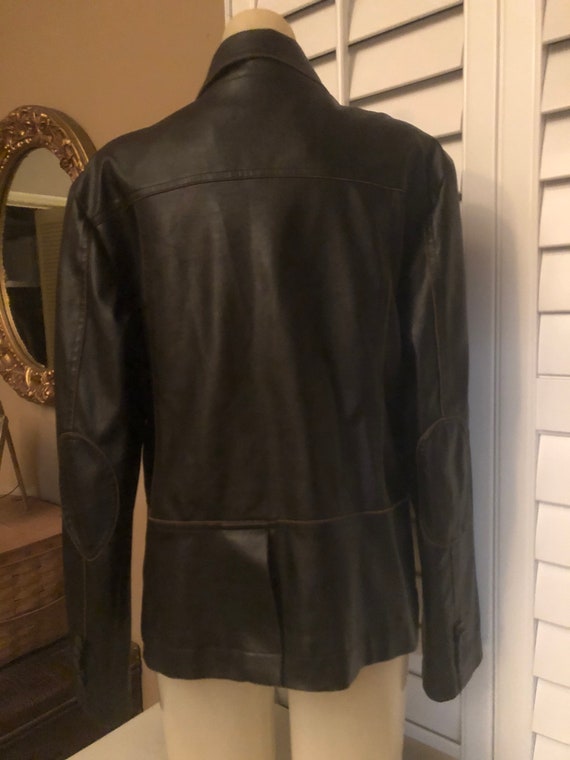Vintage RVT Faux Brown Leather Jacket - image 5