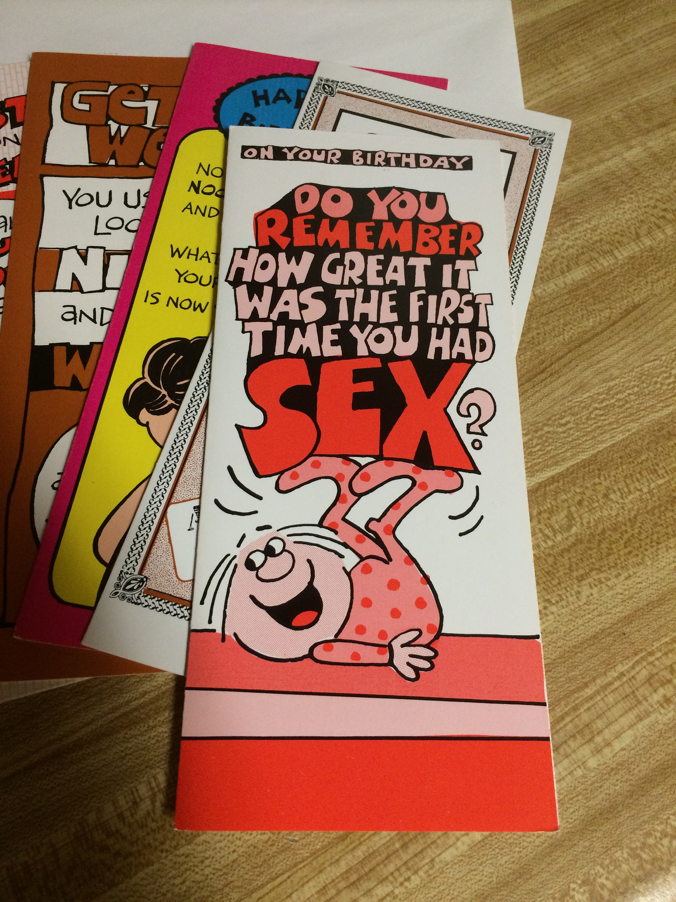 Vintage Gag Cards Jokes Racy Sexy Sujetos con Sobres Kitschy Etsy