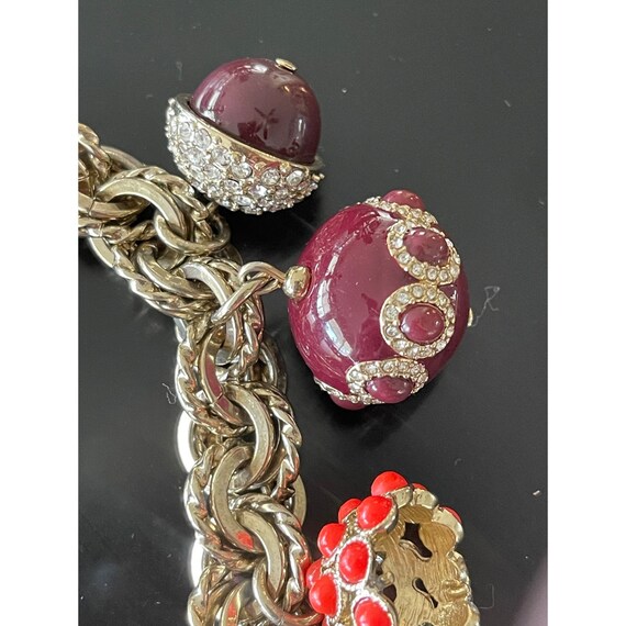 Ann Taylor Vintage Bold Pendants Autumn Toned Necklace Statement View 6