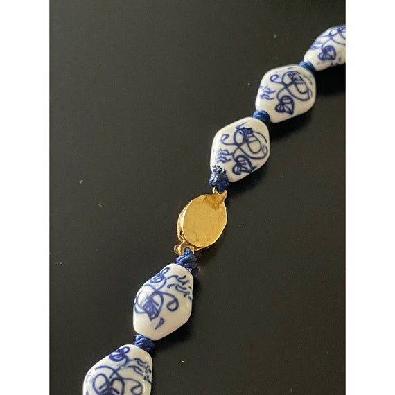 Vintage Chinese Large Porcelain Bead Necklace - image 7